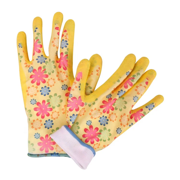 Gloves Latex Polyester Colored Latex Gloves Garden Gloves Bulk Buy