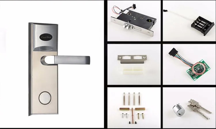 Safe Hotel Lock with Hotel Management Software and MF Card Encoder
