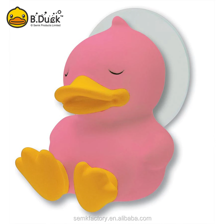Custom B.Duck Portable PVC Toothbrush Holder with Suction Cup for Bathroom