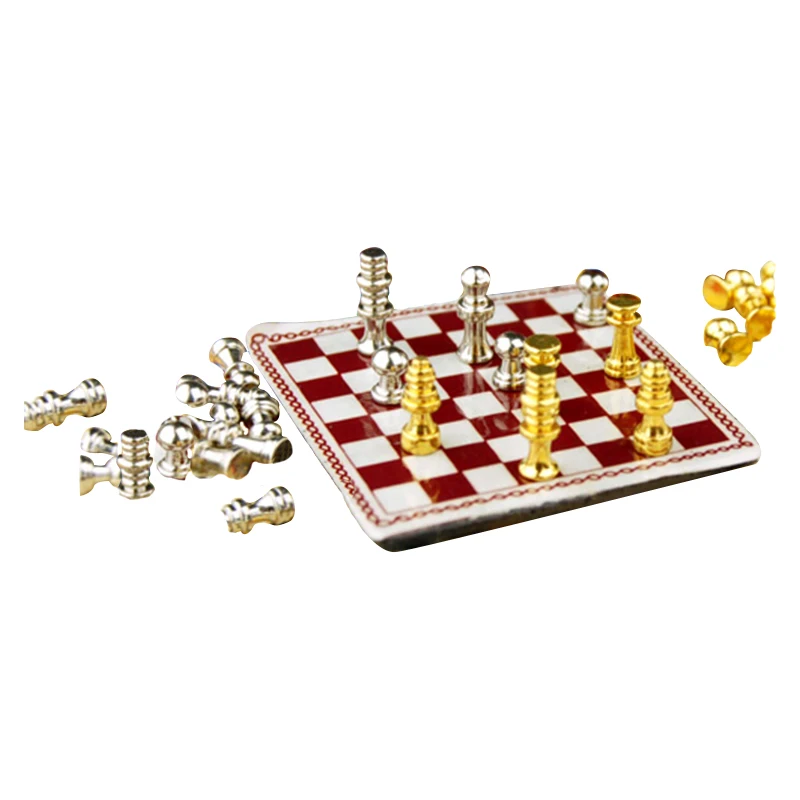 Кукольный домик, миниатюрные шахматы с доской, шахматы на доске HE003