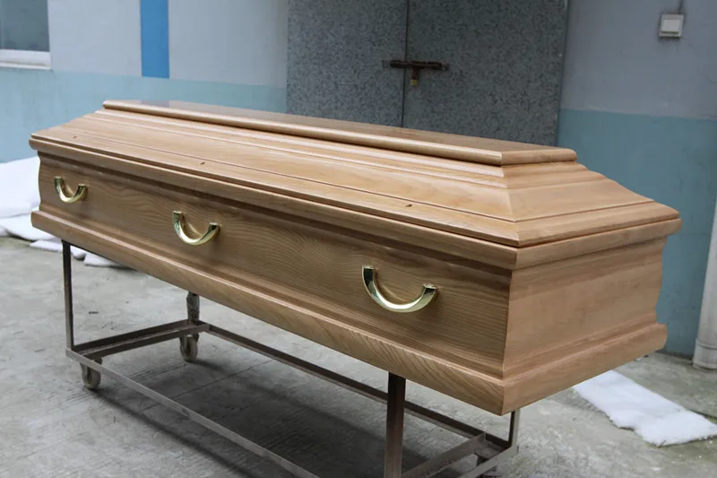 JS-E666 German Style Wooded Coffin