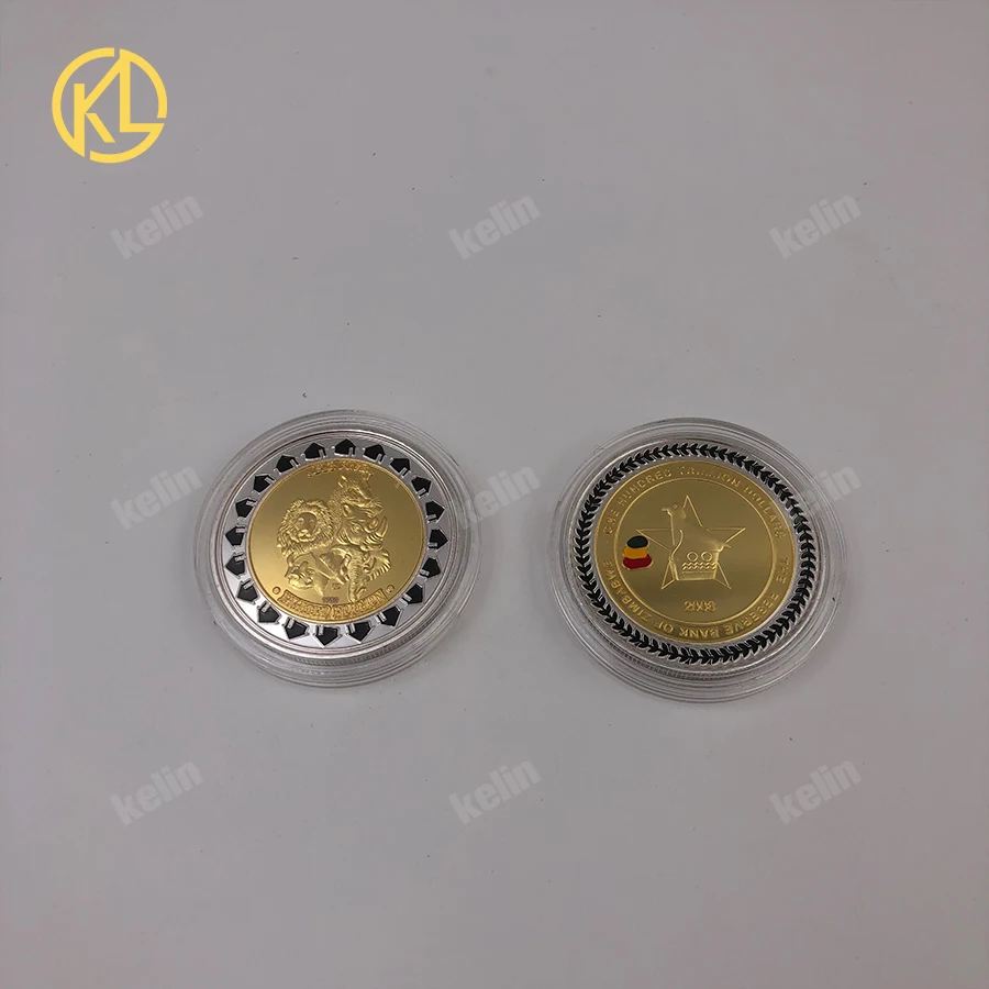 1000件原装镀金硬币收藏品津巴布韦100万亿美元布法罗硬币圣诞礼物