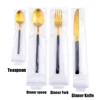 Main knife, fork, spoon and teaspoon