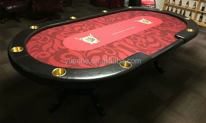 Роскошный покерный стол из массива дерева размером 94 дюйма для 10 игроков