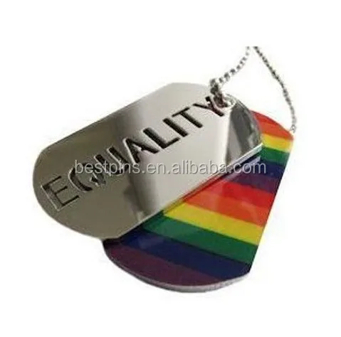 rainbow dog tag