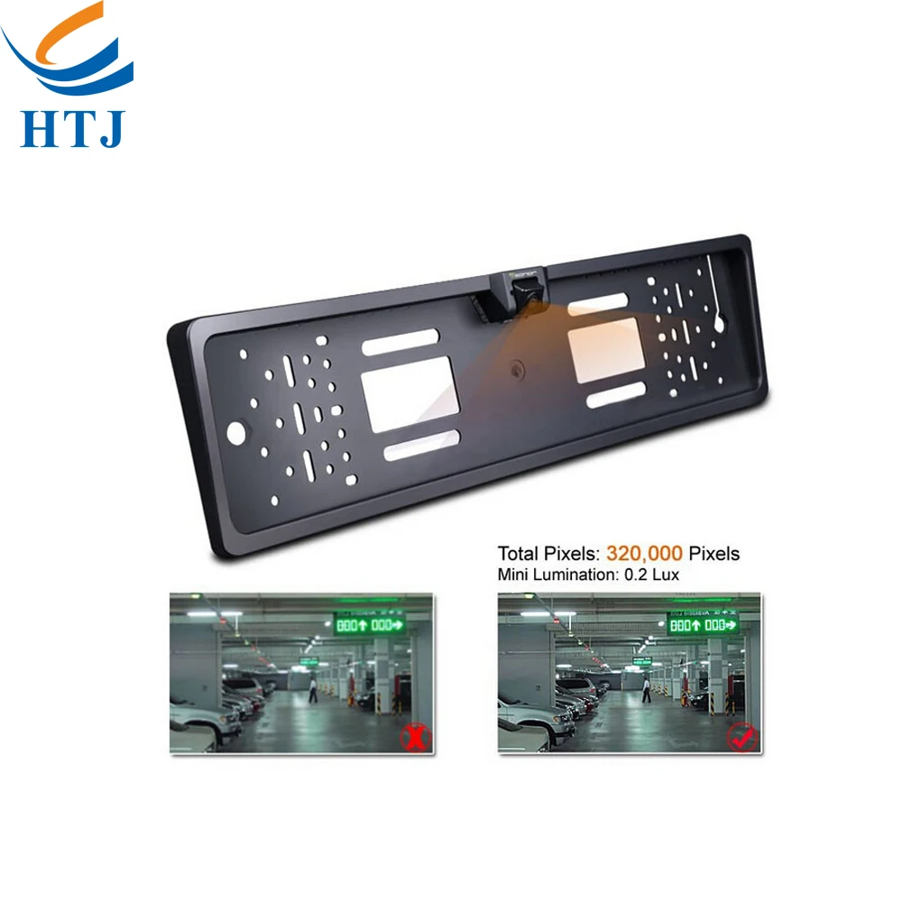 For European Cars Rear Reverse Backup Camera License Plate