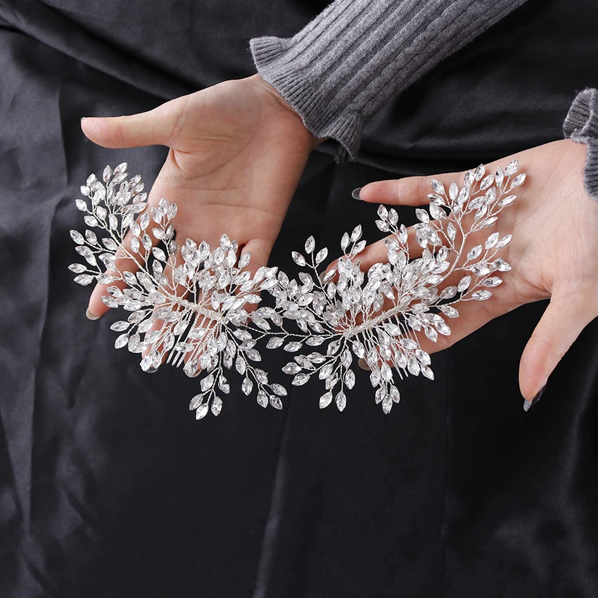 New Fashion Hot Sale Rhinestone Copper Wire Hair Jewelry Women Pin