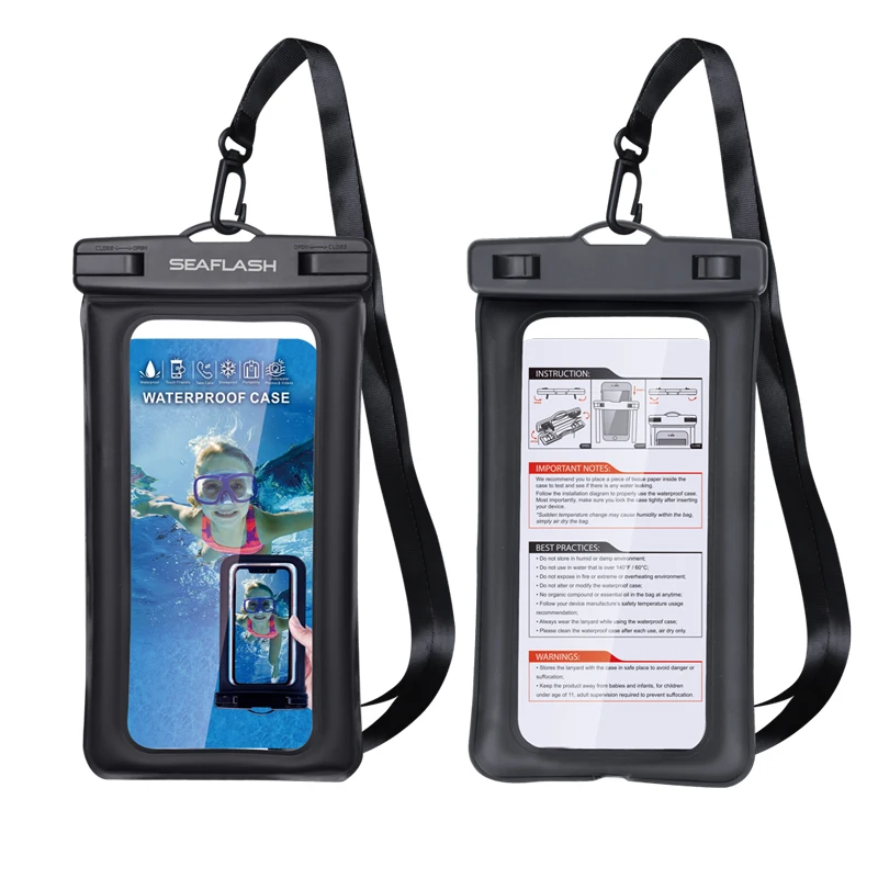 2021 Hot Sale Customized Logo Recycled Water Proof Mobile Phone Waterproof Phone Pouch Bag