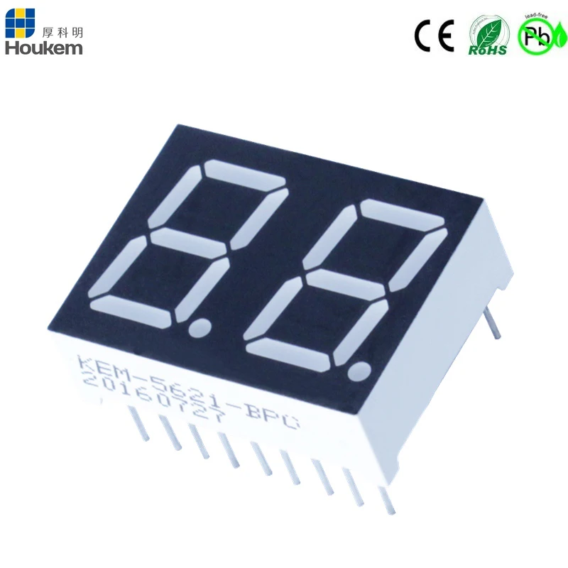 Dual Digital Led Display 5261bg 18 Pin 2 Digit 7 Segment Led Display