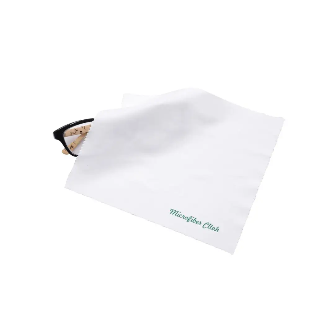 Салфетка из микрофибры для чистки линз с шелковым экраном в современном дизайне