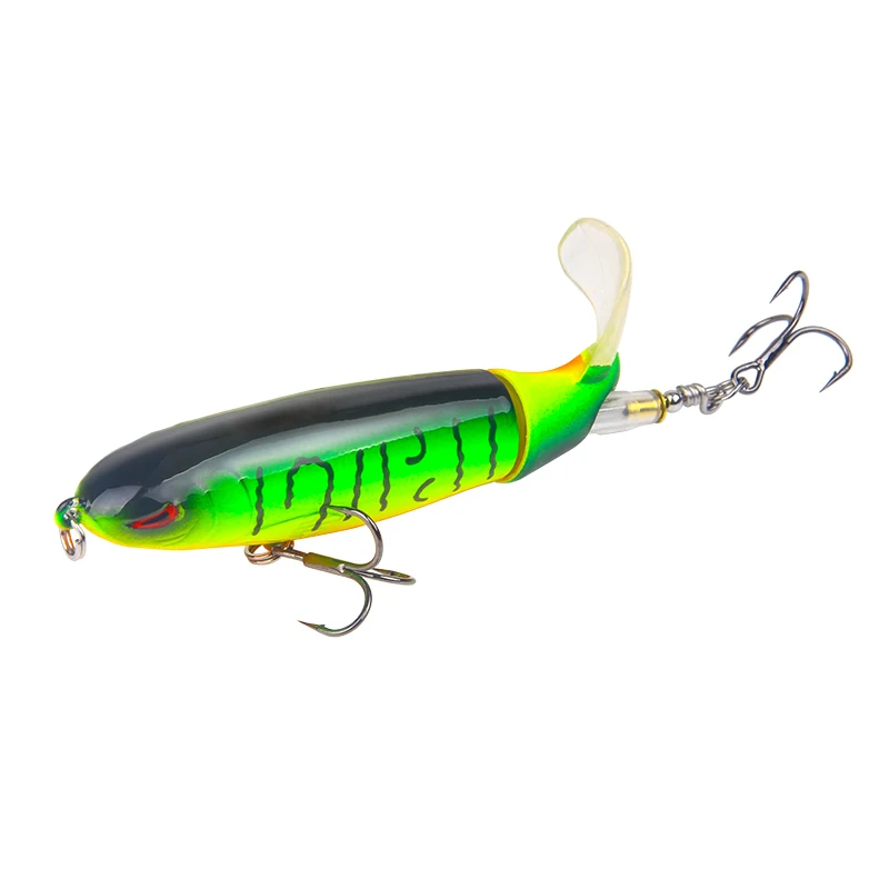 Fishing Lure Whopper Plopper 4 Inch 0.5 Oz With Rotating Spin Tail For