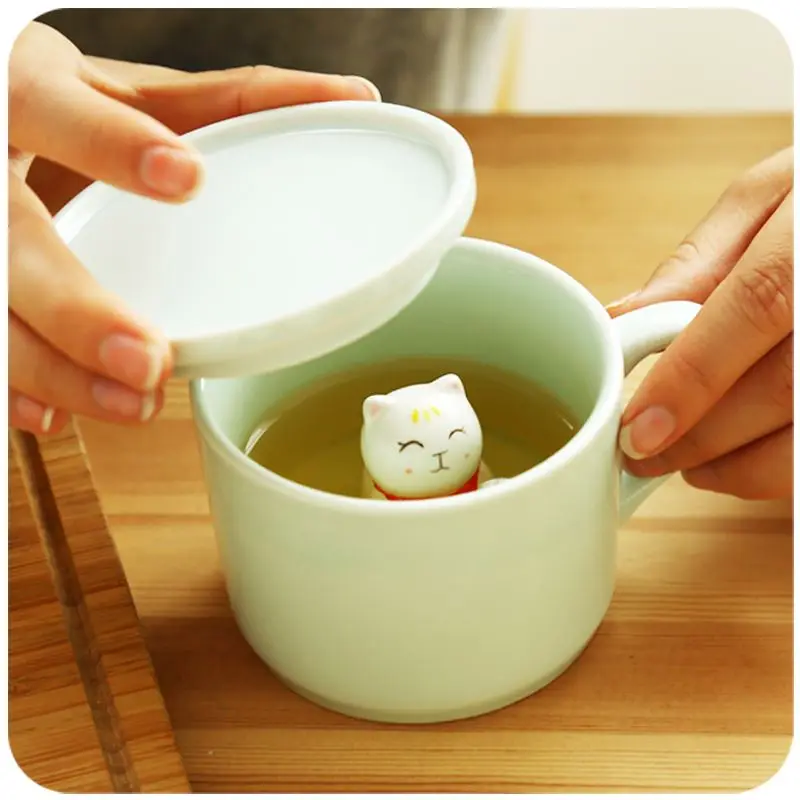 Tazas De Cerámica Para Regalar, Diseño De Oso Panda En 3D, Regalo De Cumpleaños, Navidad, Taza Con Tapa Y Cucharilla De Café O Té Para Amigos Especiales, Tu Madre, Niños