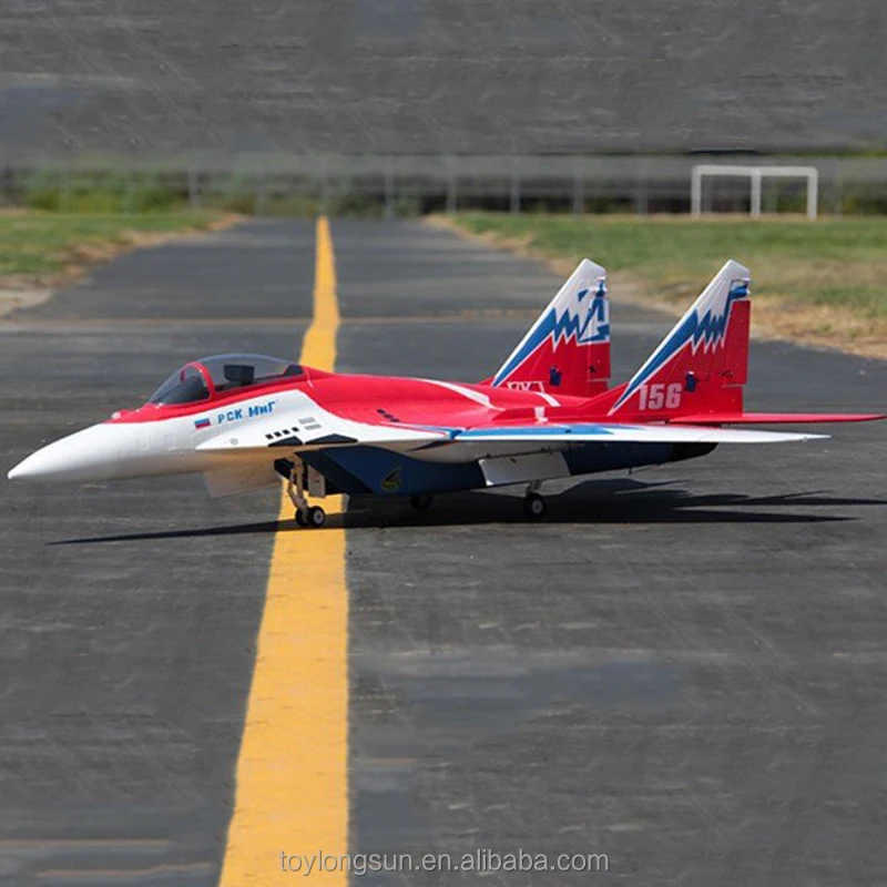Color Smoking EDF Mig 29 Rc Model Plane