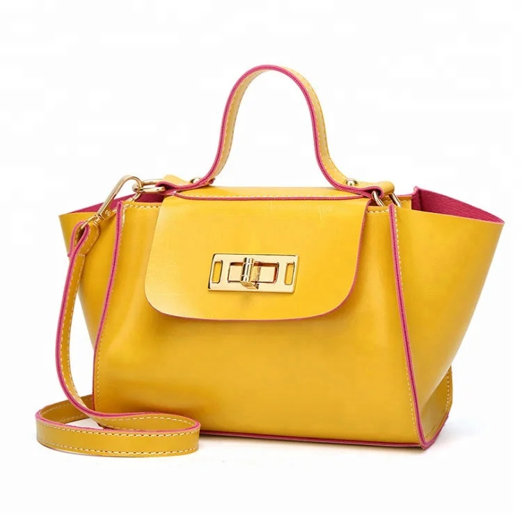 mustard color handbolsa