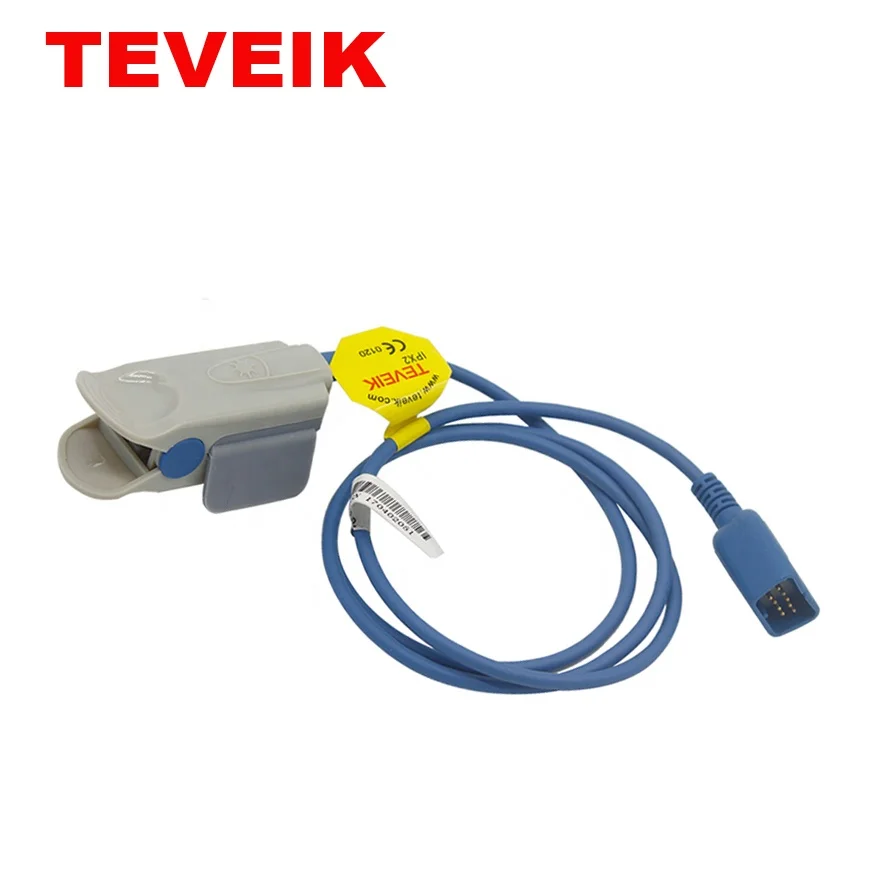 Teveik Nihon Kohden 9pin TL-101T / TL-201T клипса на палец для взрослых, напольные сенсор Spo2 зонд в Nihon новорожденного