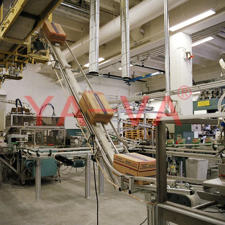 Cardboard Boxes Handling Line Boxes Elevator