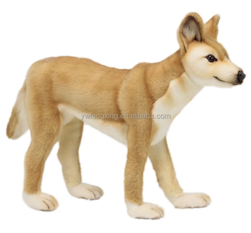 10x Dingo Stand Figure miniblings Rubber Animal Australia Animal Wolf Dog Wild Dog 