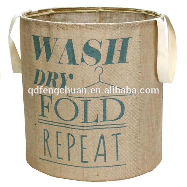 2017 Китай поставщик дешевые джут корзина для белья
