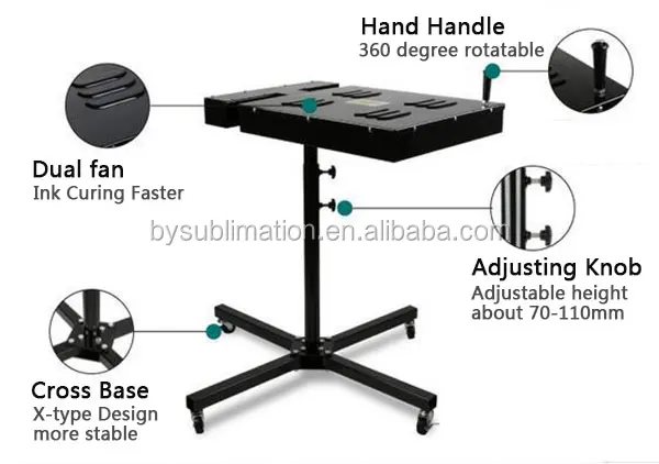 110 В/220 В простая черная сушилка с регулируемой высотой напольная подставка для трафаретной печати футболок одежды
