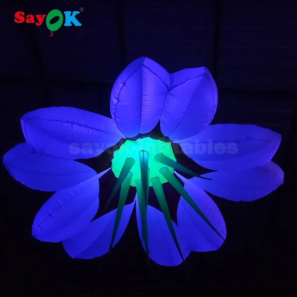 Giant Wedding Led Decoration Flower Light Advertising Inflatables ...