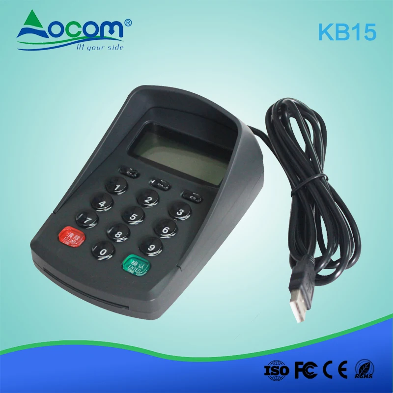KB15 USB Bank POS Number Keyboard and Key Pad With Display