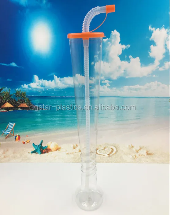 
 600 мл 20 унций ПЭТ пластиковая чашка с соломинкой Для вечеринки  