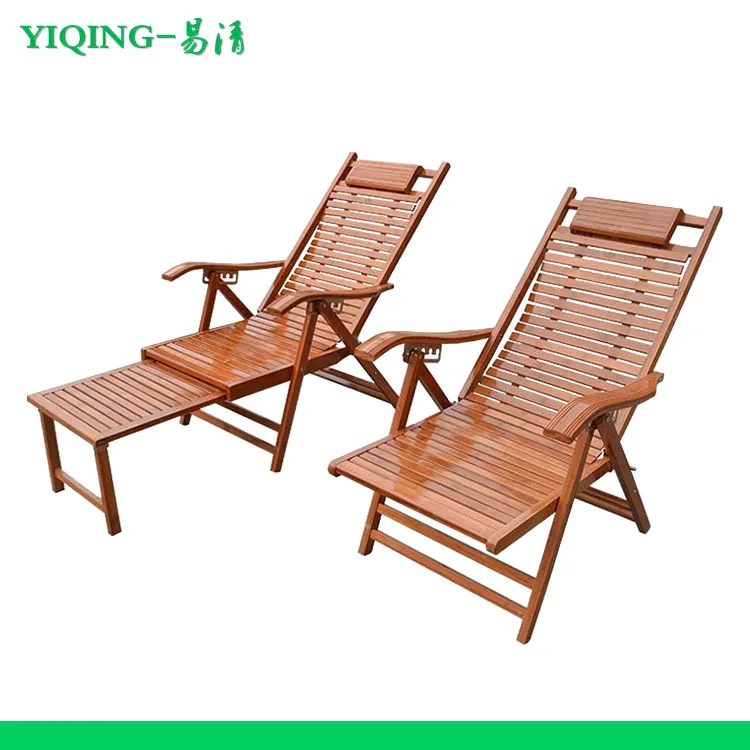 Новый портативный складной пляжный стул для отдыха на открытом воздухе из бамбукового дерева