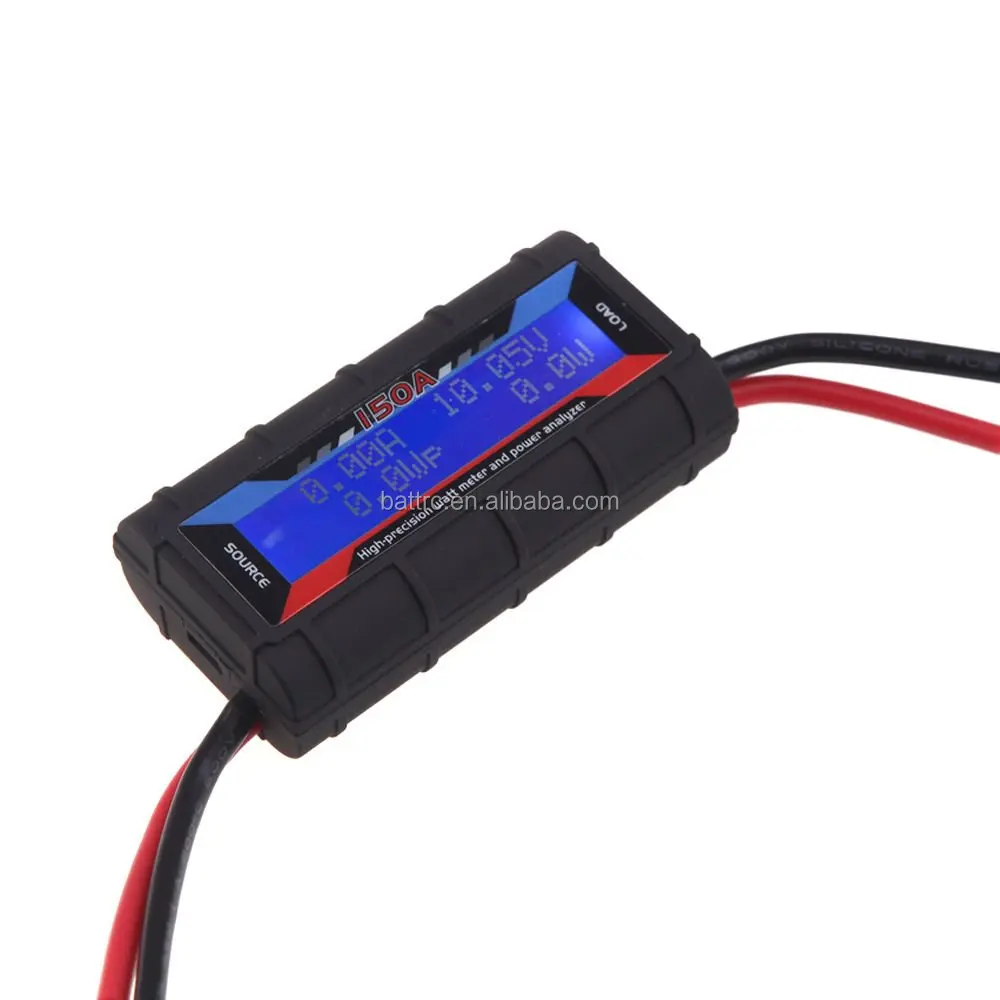 Радиоуправляемый анализатор мощности 150A ватт с подсветкой ЖК-дисплей высокая точность