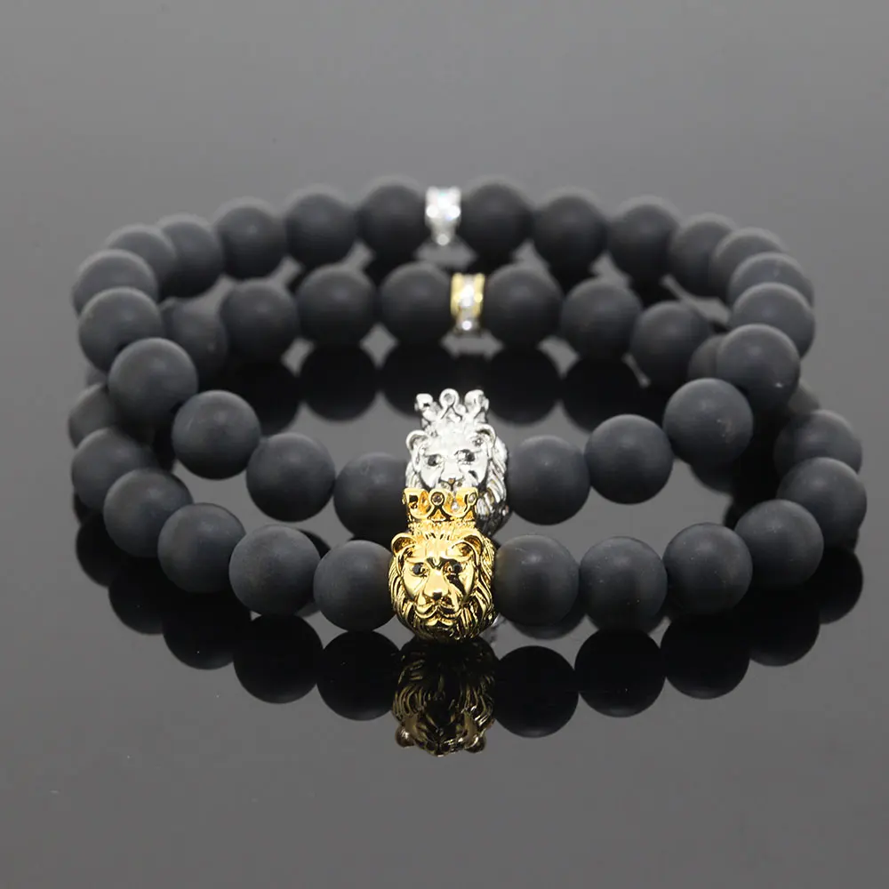 King Crown 8 Mm Black Onyx Gem Stones Luxury Bracelet Men As Best Gifts Buy Black Onyx Stones King Crwon Black Onyx Stones Bracelet Luxury Bracelet Men Product On Alibaba Com