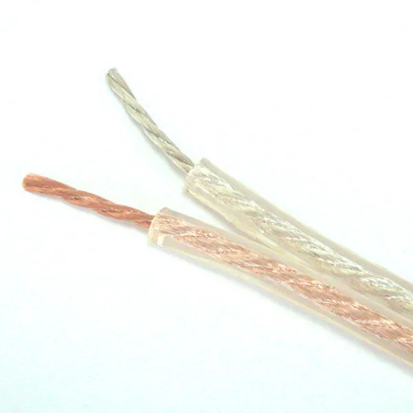 Transparent Pvc Sheath Speaker Cable 