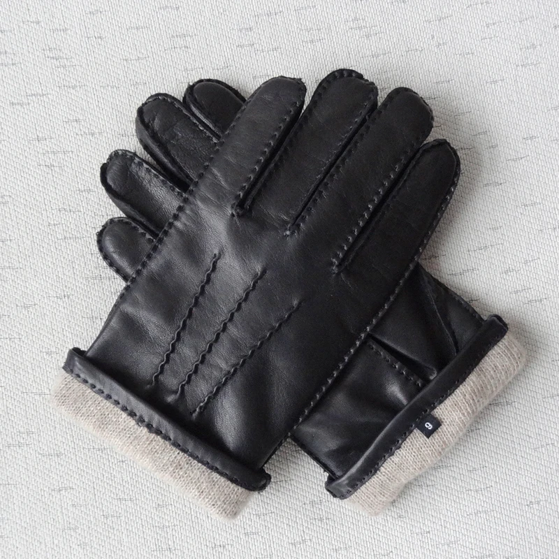 2023 Custom Low Moq High Quality Lambskin Leather Glove Hand Sewing