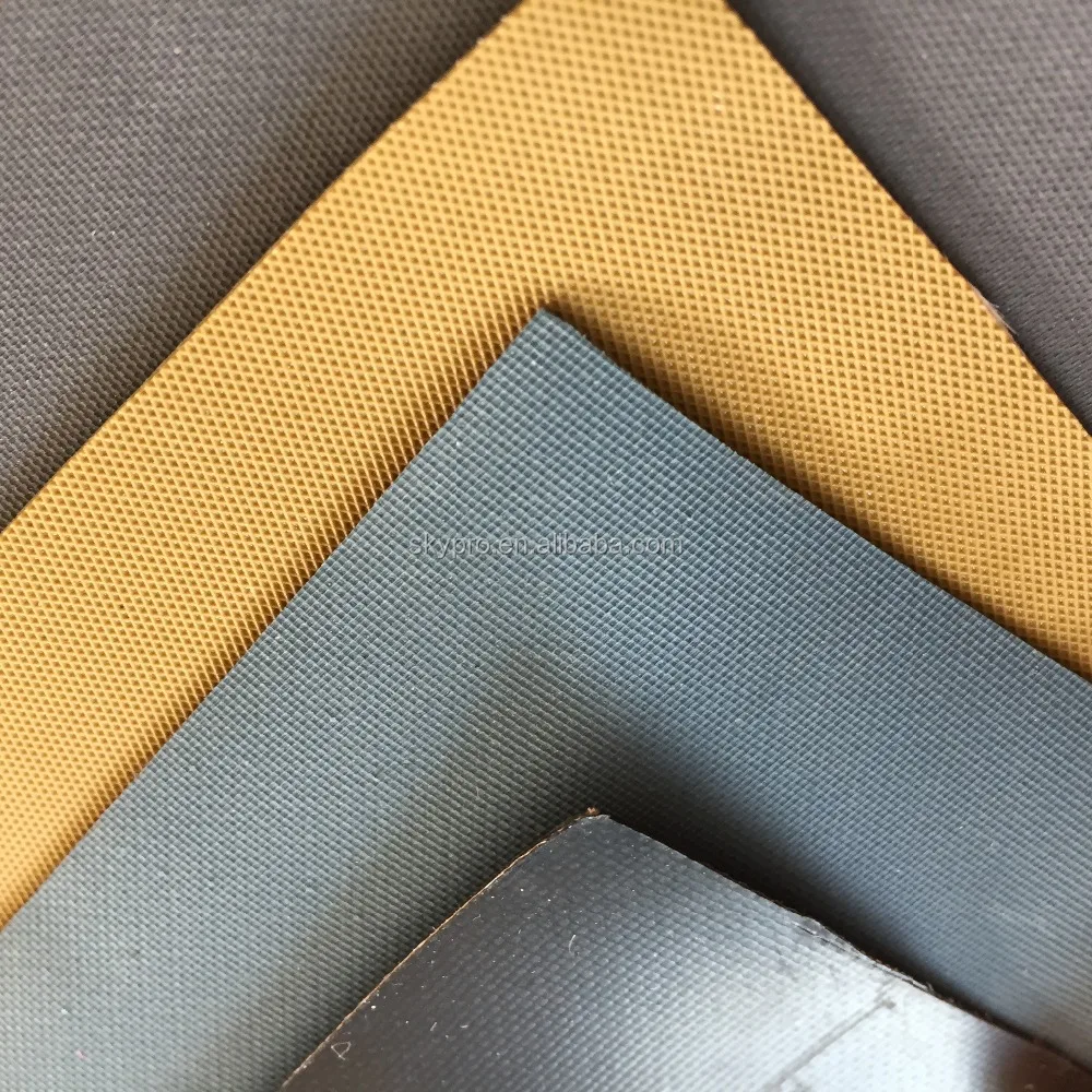 Tan Khaki Hypalon Rubber Fabric for Boats with Matt Surface Inserted Rubber Sheets