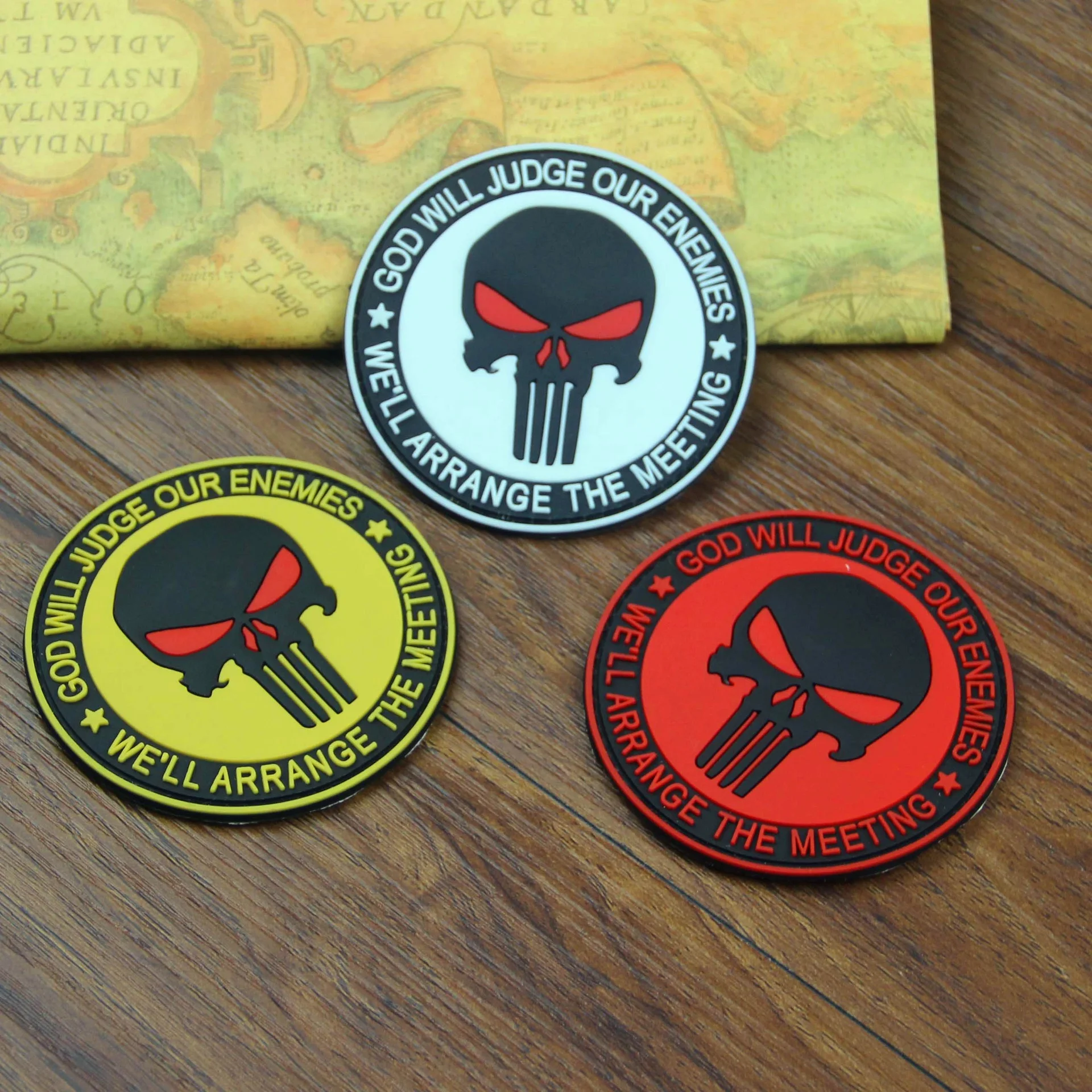 Customized 3D Raised Logo PVC Rubber Patch