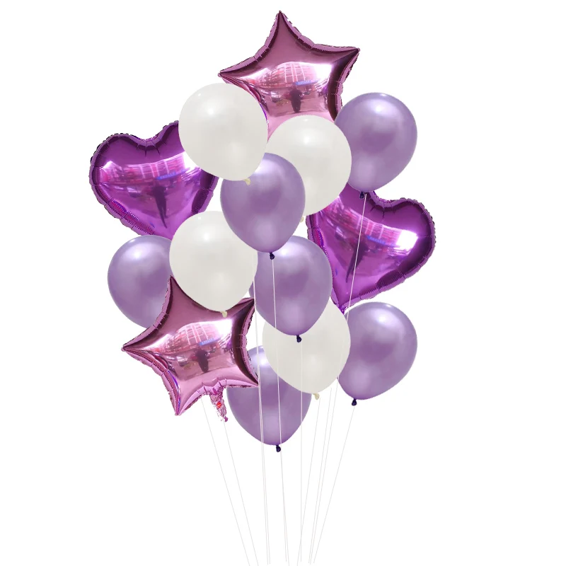 Hyloxs 122 pièces Kit d'arc de Ballon Papillon Rose Violet-Ballons