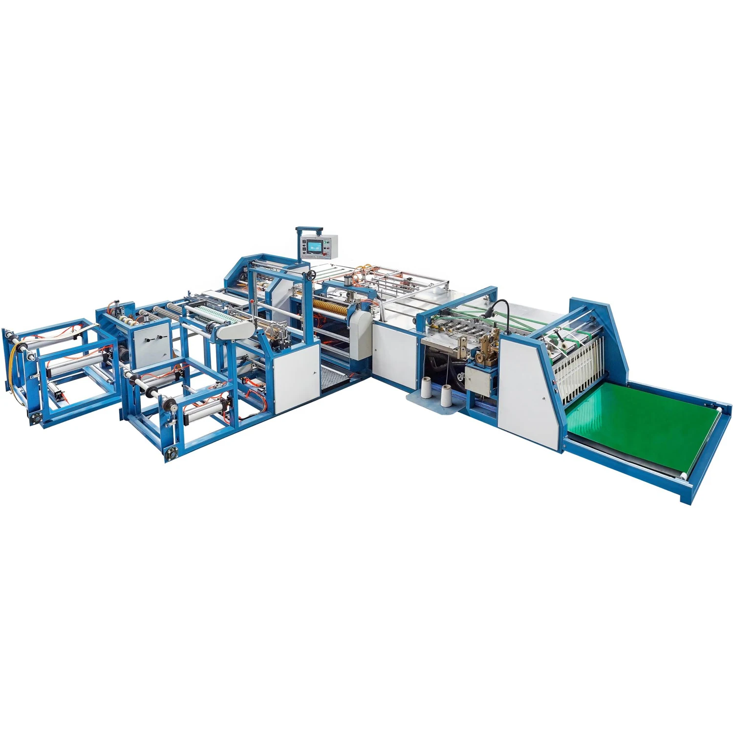 Automatic pp Woven Bag Cutting and Sewing Machine with Auto Liner Inserting