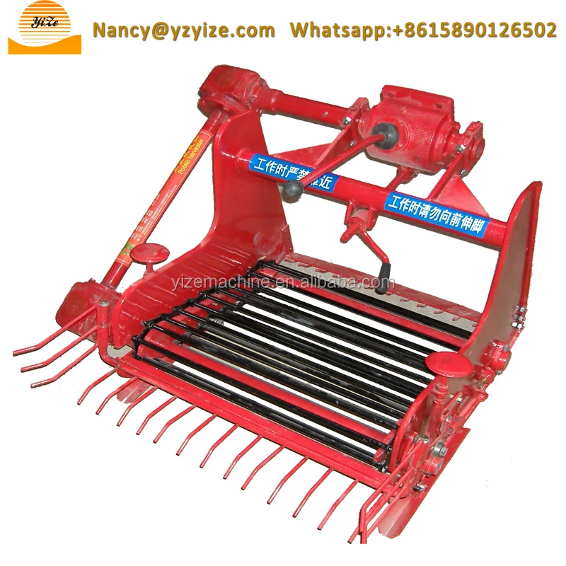 Mini Double Rows Tractor Mounted Onion Cassava Sweet Potato Murphy Carrot Turmeric Harvester
