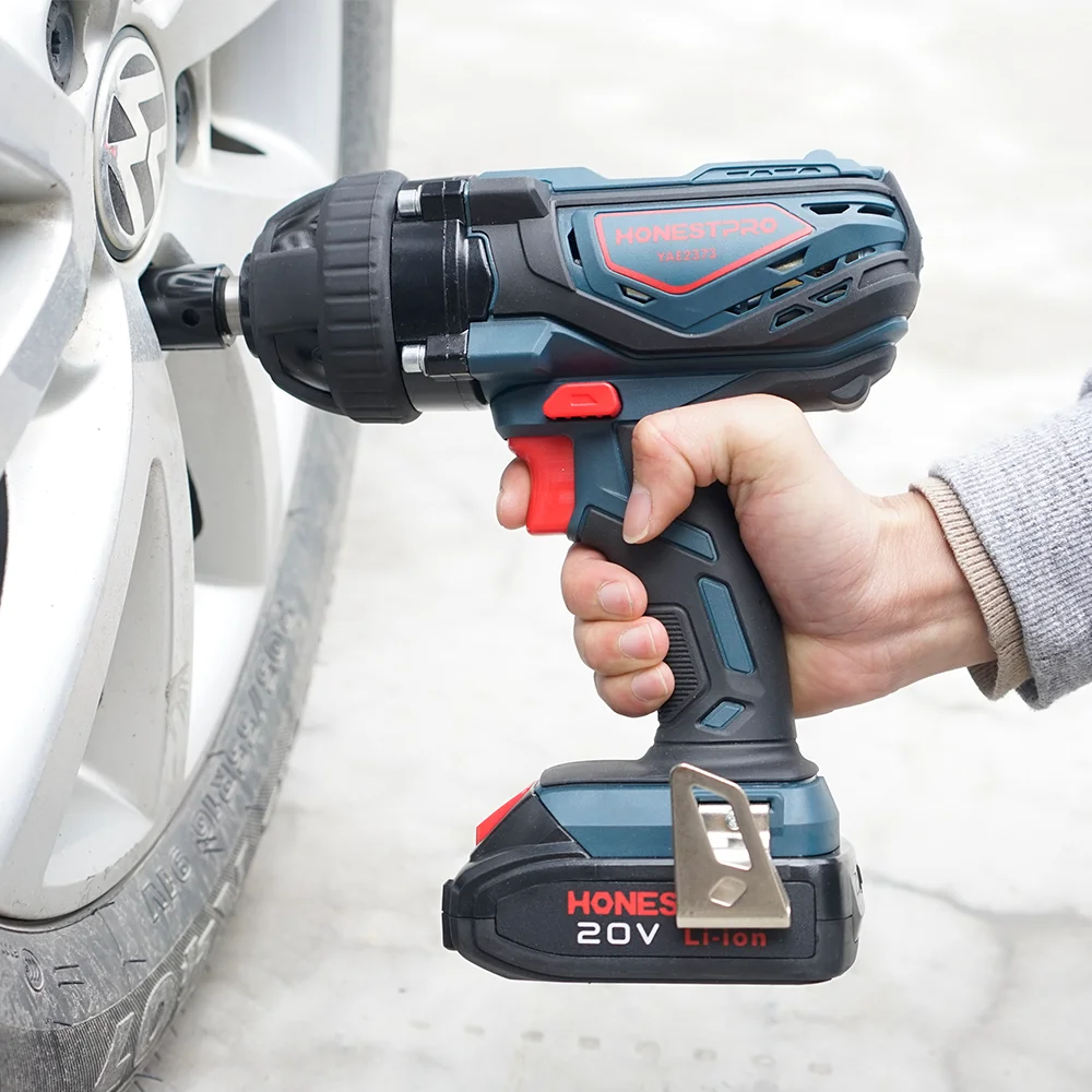 Customized High Torque 20V  Industry   Lithium Battery Power Tools Charger Cordless Impact Electric Wrench
