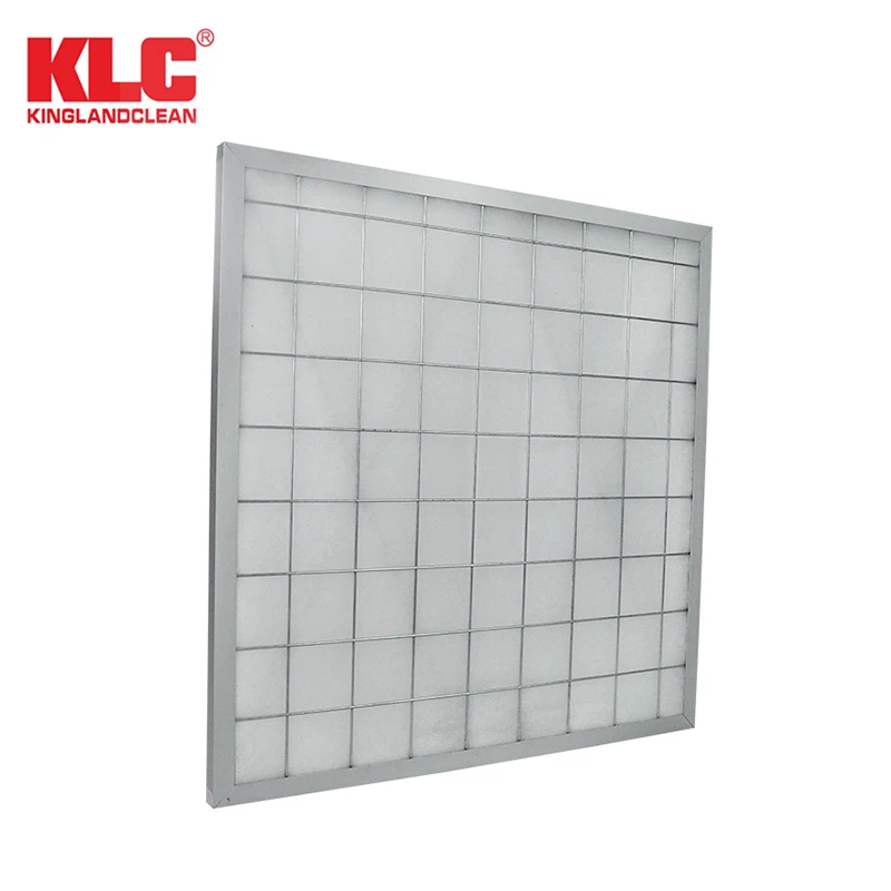 European Standard EN 779 G4 Cleanroom Panel Pre Filter Air Filter Synthetic Fiber Filter Efficiency Aluminum or Galvanized Steel