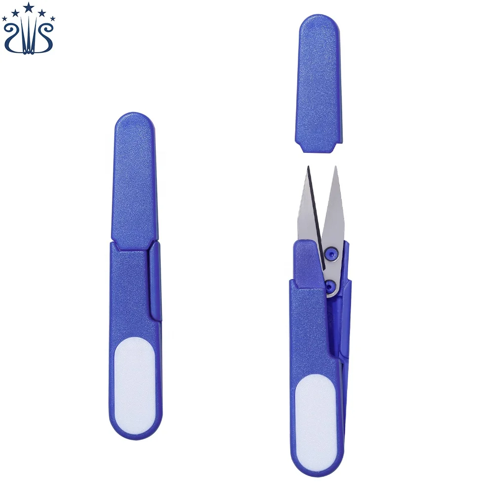 Небольшие ножницы из пластиковой пряжи и креативные ножницы U-образной формы для резьбы