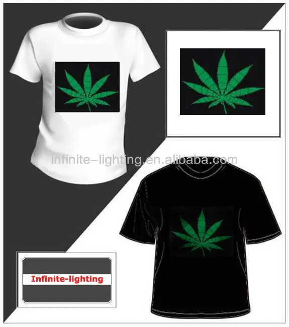 
Популярная футболка на заказ со светодиодной подсветкой 