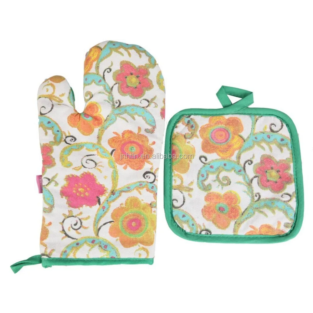 Варежка для кухни с принтом из 100% хлопка