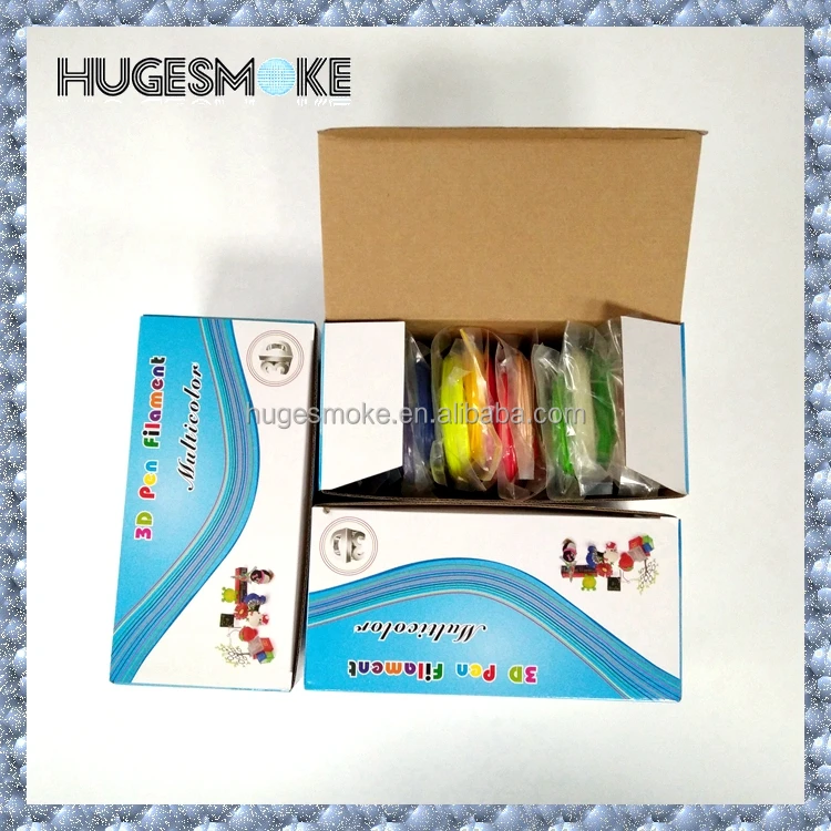 Hugesmoke 2018 3d Принтер Нити заправки 1,75 мм abs pla 20 видов цветов с светятся в темноте Цвет 3d волокнонные нити