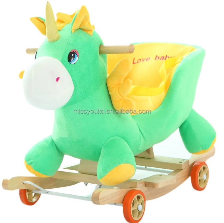 Мягкое детское кресло-качалка, детское деревянное кресло-качалка, детская игрушка-качалка с животными со звуком