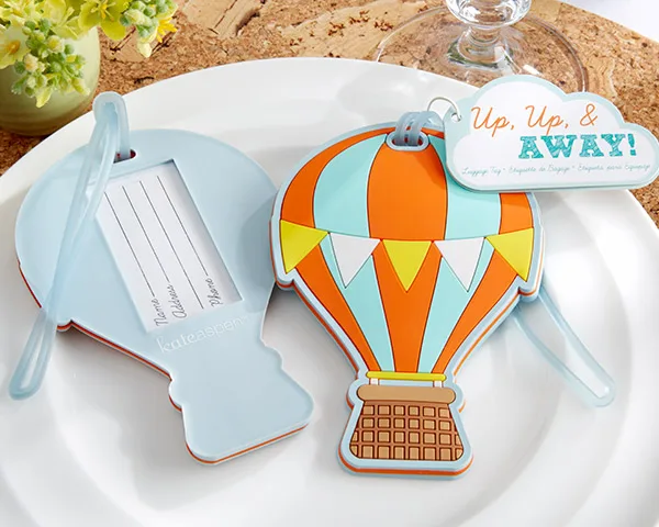 Wedding/Birthdays/Retirement Favors FloatingHot Air Balloon Luggage Tag/Favors set of 10 