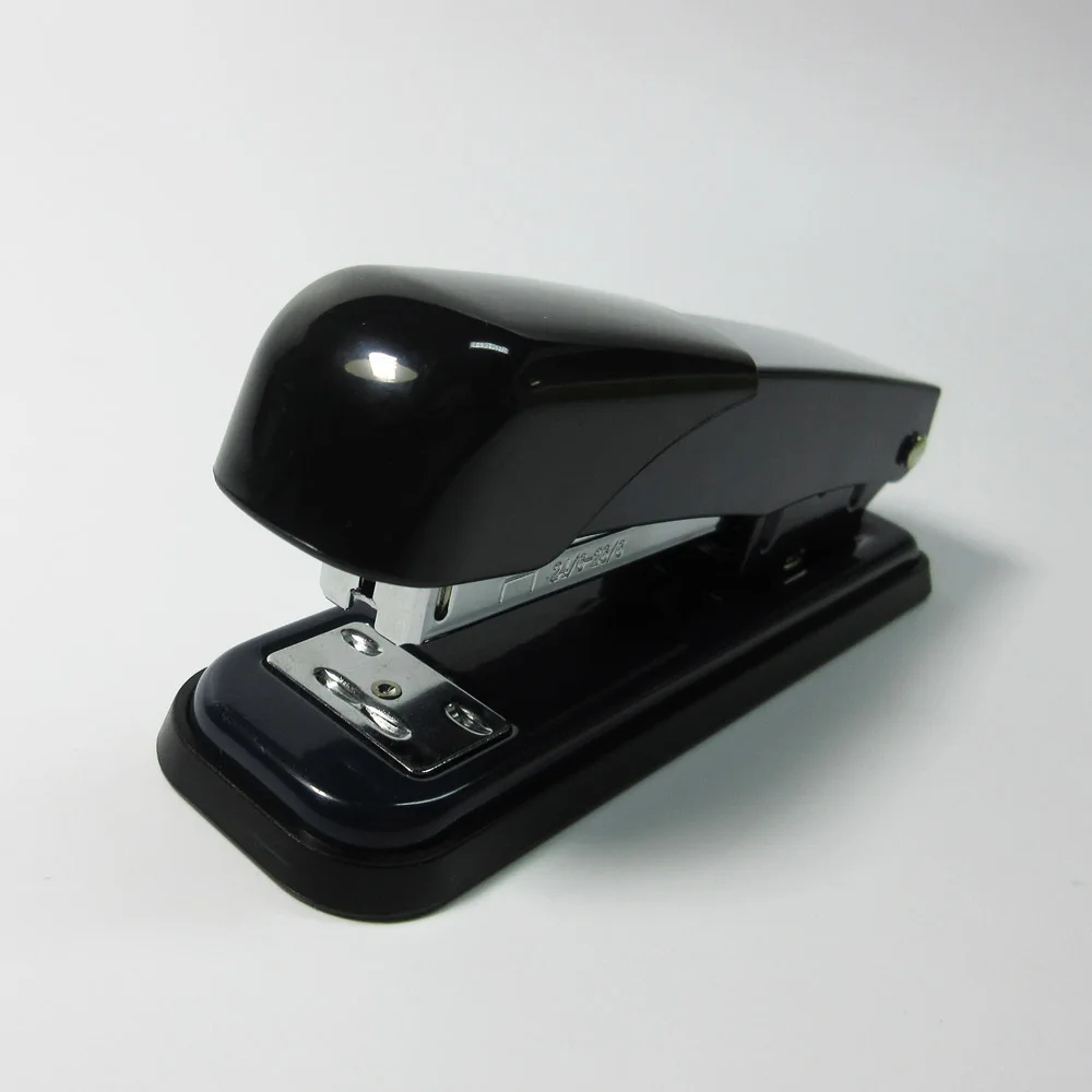Профессиональный офисный классический черный Настольный металлический степлер для бумаги 20 листов