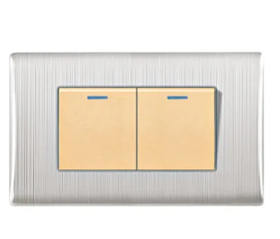 US Standard One-way Luxury Light Switch High-power 3 Gang Wall Switch