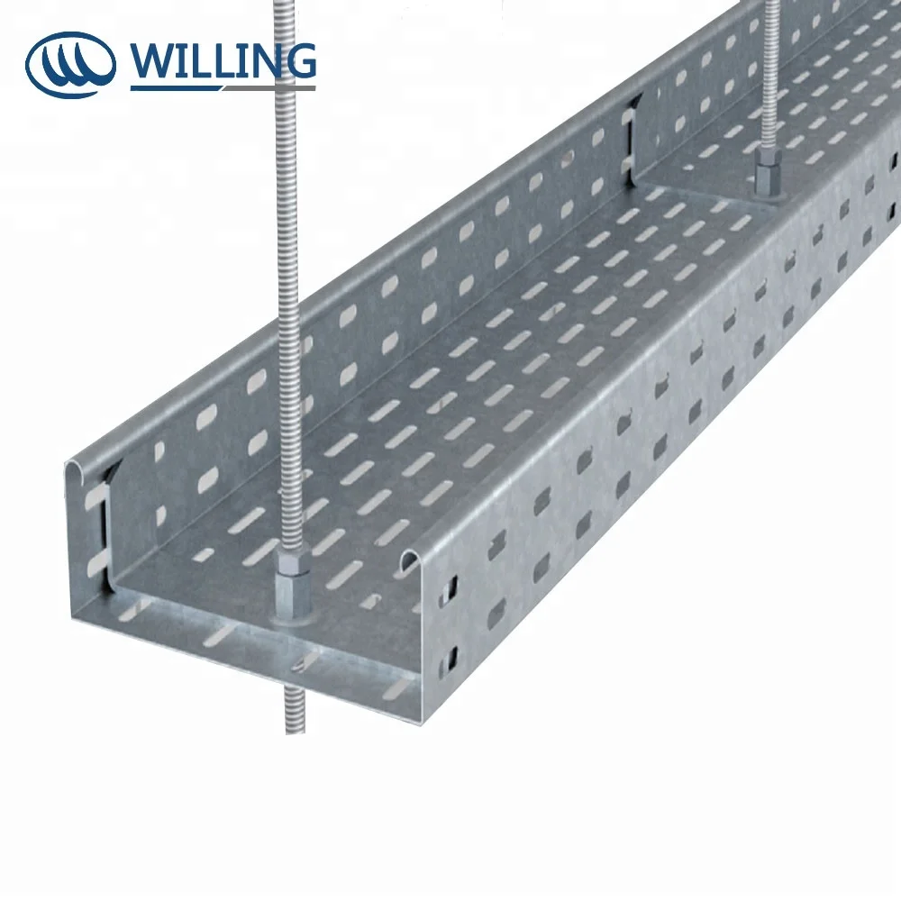 Heavy Medium Duty Cable Tray 600mm x 3M 60cm Galvanised Metal Sheet Fixing Plate 
