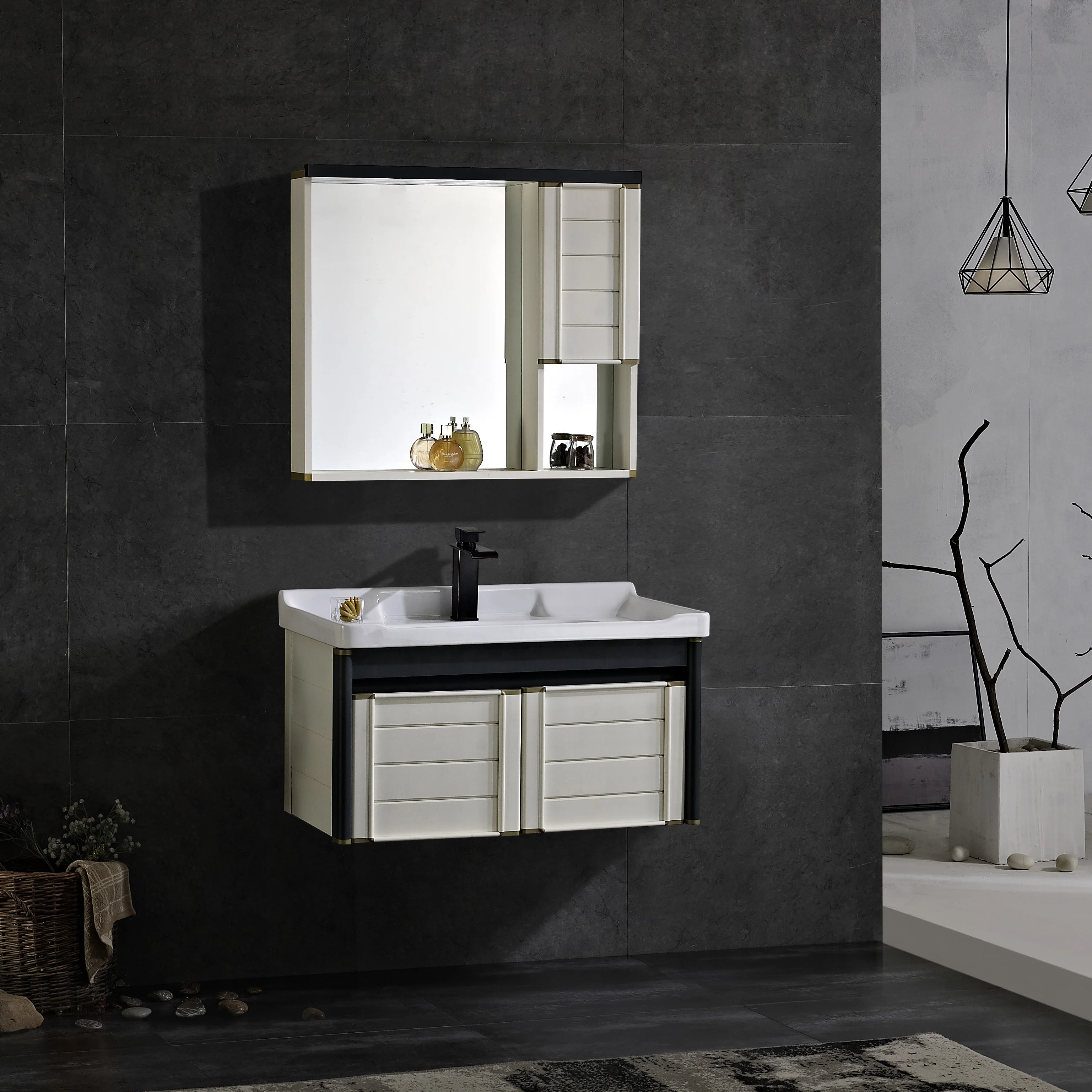 New Modern Style High Quality Cheap Cabinets With Light Mirror Sink Furniture Hand Wash Basin Low Price Aluminum Bathroom Vanity Buy Bathroom Vanity