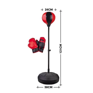 Wholesale 121cm Height Boxing Punching  Speed Ball Set With Boxing for Kids