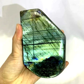 Top Quality Natural Polished Labradorite Freeform Stone Stand Countertops for Gifts